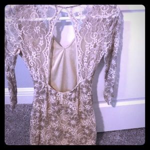 Off white mini dress